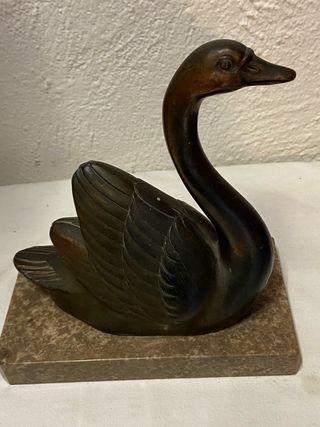 Scultura cigno art déco