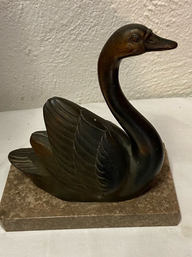 Scultura cigno art déco
