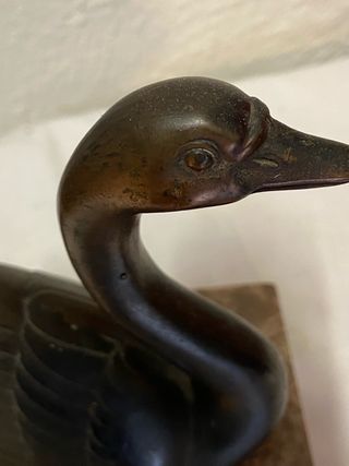 Scultura cigno art déco