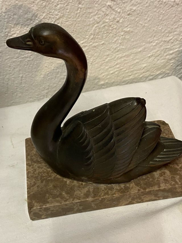 Scultura cigno art déco