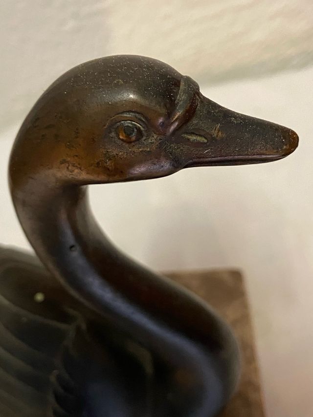 Scultura cigno art déco