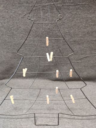 Rebajado Árbol Navidad metal negro