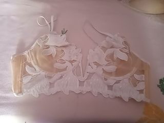 Reggiseno pizzo bianco beige