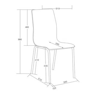 Mesa cristal + 6 sillas
