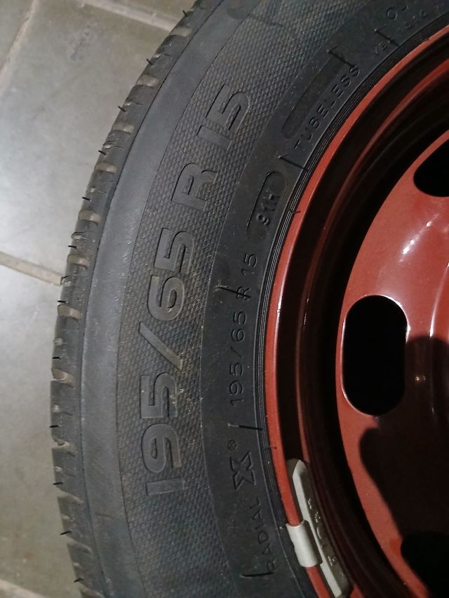 Rueda repuesto 195/65 R15