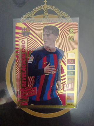 Cromo Gavi revelación Oro ed.limitada Adrenalyn