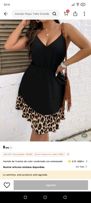 Vestido negro diseño único