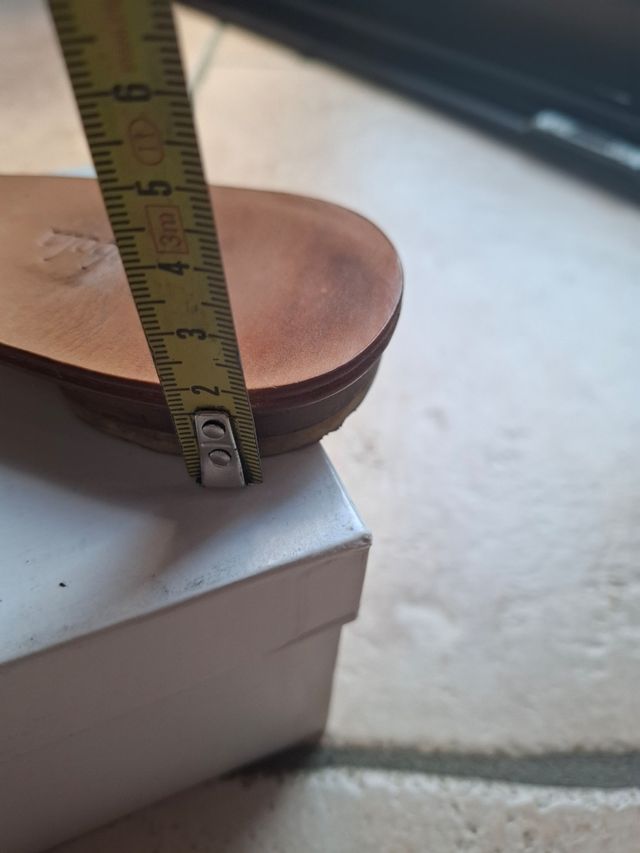 Sandali estivi donna pelle neri n.37