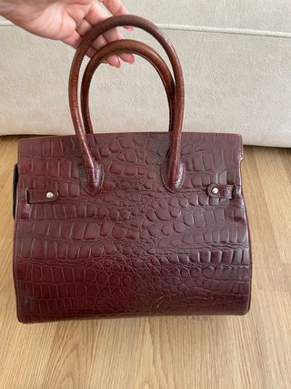 Bolso Piel El Corte Inglés marrón