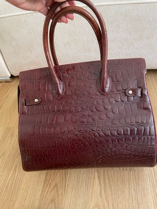 Bolso Piel El Corte Inglés marrón