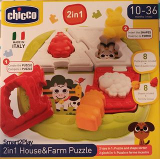 Puzzle della fattoria Chicco 10-36m