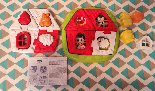 Puzzle della fattoria Chicco 10-36m
