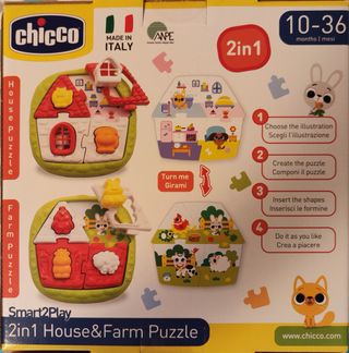 Puzzle della fattoria Chicco 10-36m