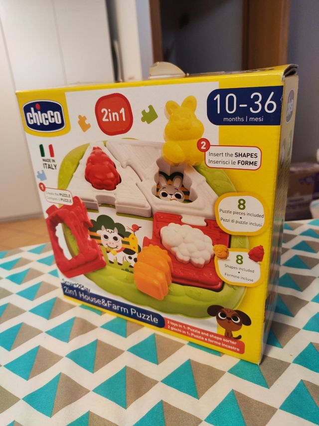 Puzzle della fattoria Chicco 10-36m