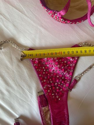 Bikini fitness rosa competición
