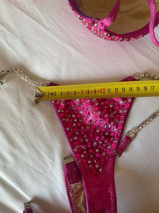 Bikini fitness rosa competición
