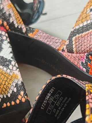 Sandalias plataforma multicolor talla 35
