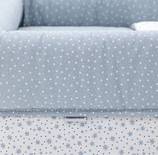 Minicuna Cambrass blanca con textil