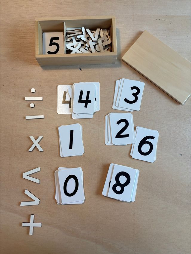 Material Montessori: Números & signos