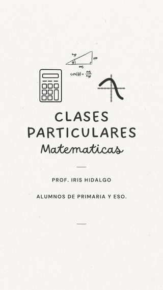 Clases particulares matemáticas