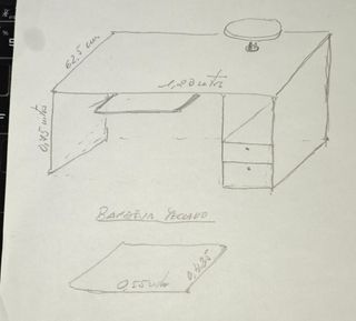 Escritorio madera marrón