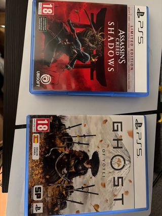 PS5 en caja + AC Shadows + Yotei + Spiderman remas