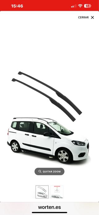 Barras techo Ford Transit Courier