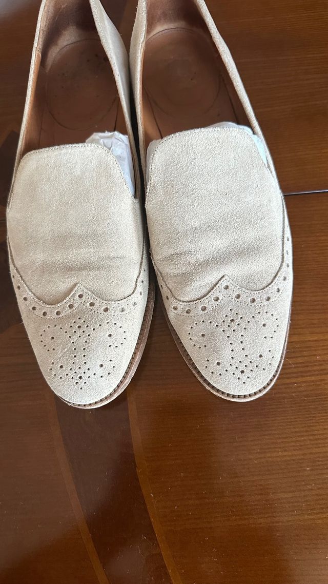 Zapatos Massimo Dutti beige, talla 39