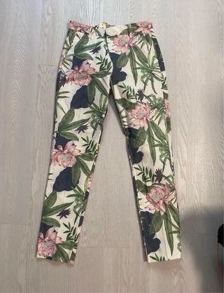 Pantalones estampados florales