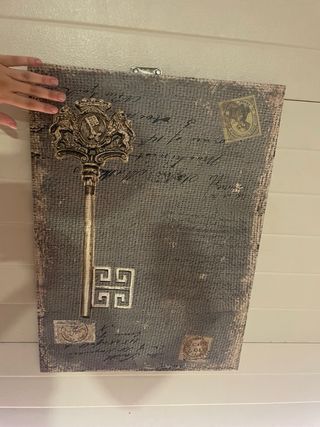 Cuadro decorativo llave vintage