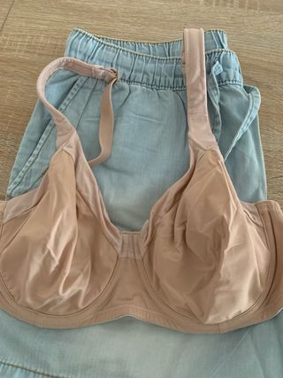 Calções+Top+Soutien (34DM) - Azul e Laranja