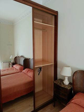 Armario ropero 2 puertas correderas con espejo