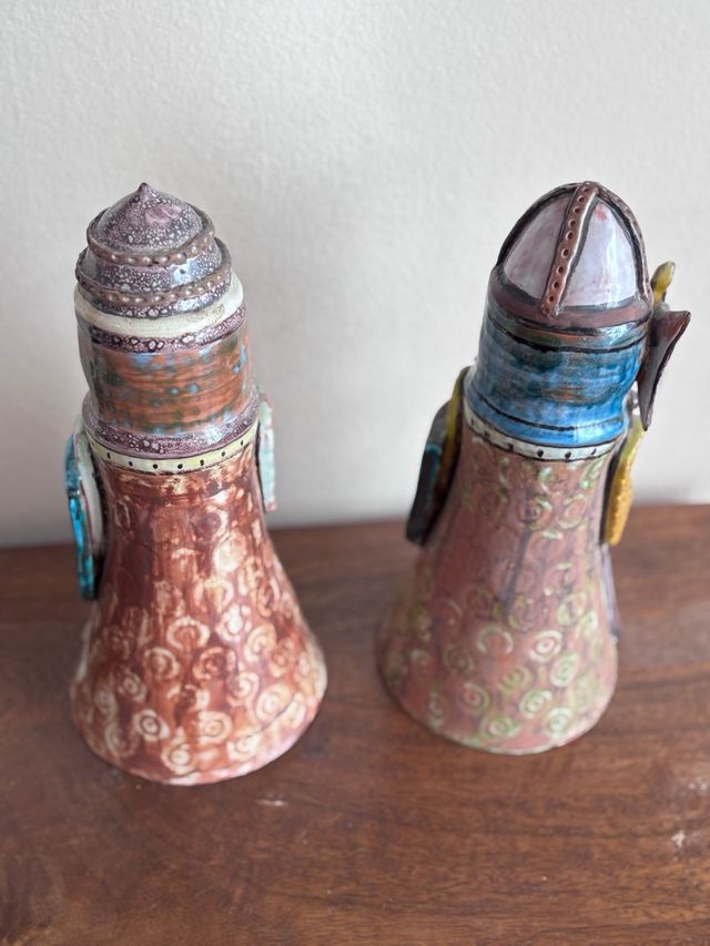 Figuras Cerámica Caballeros Medievales