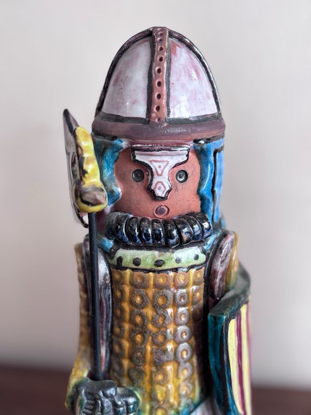 Figuras Cerámica Caballeros Medievales