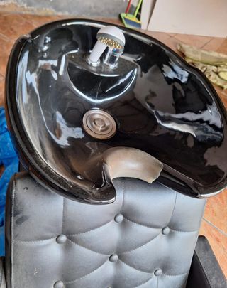 Sillón Barbero, labacabeza, secador de pie.