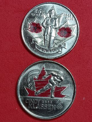 Monete canadesi 25 cent