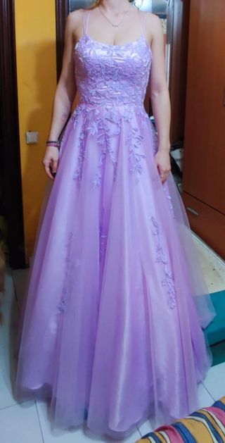 Vestido fiesta Lila - Talla M