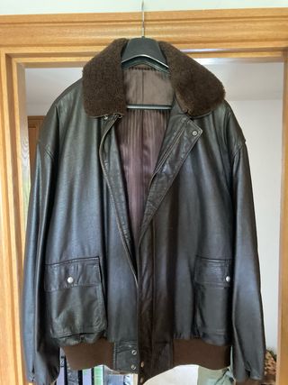 Cazadora cuero marrón XL USAF