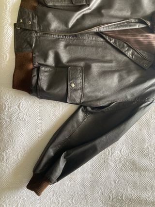 Cazadora cuero marrón XL USAF