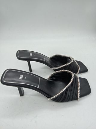 Sandali Zara neri con strass - n. 37