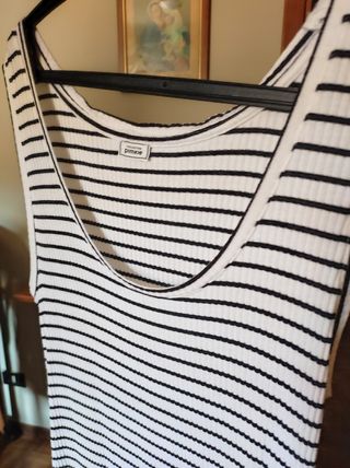 Vestito Pimkie a righe bianco e nero