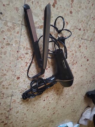 Plancha Remington + Secador Orbegozo