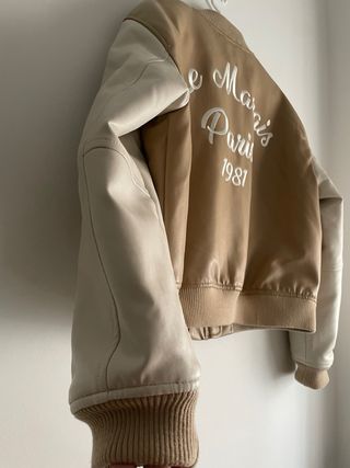 Chaqueta Stradivarius beige M