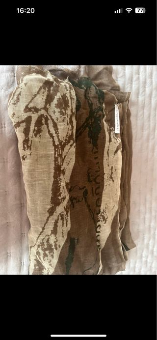 Pasmina Adolfo Domínguez marrón-verde