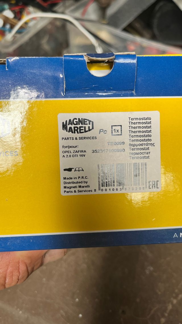 Termostato Opel Zafira A 2.0 DTI 16V