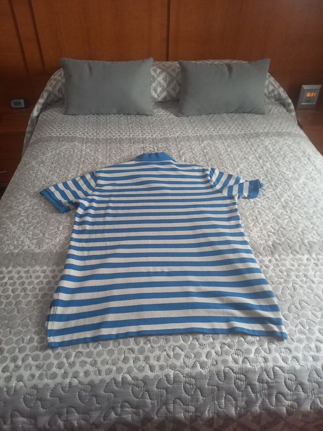 Polo Ralph Lauren rayas azul-blanco.NO ENVIO.