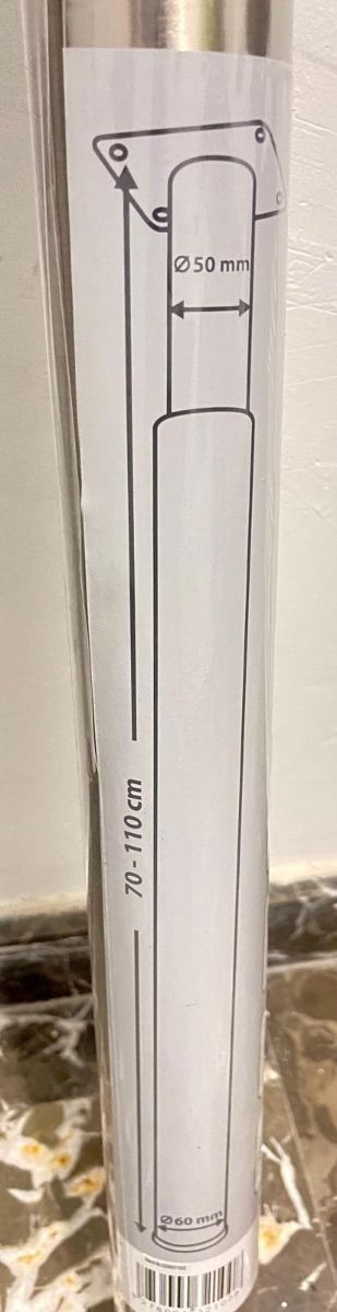 gambe da scrivania allungabili in acciaio inossidabile