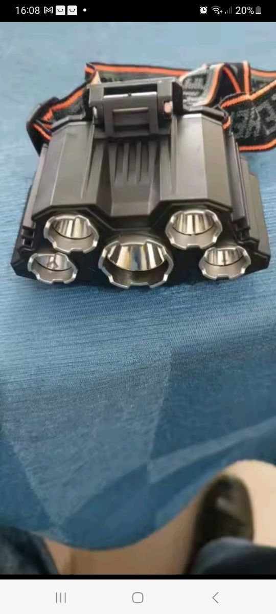 Linterna frontal 5 LED