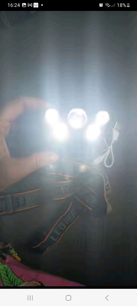Linterna frontal 5 LED