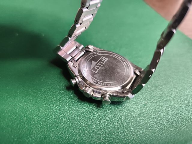 Reloj Lotus Junior cronógrafo azul y plata